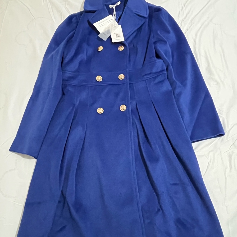 Grace Karin Blue Pea Coat Women’s Size XL New with Tags
